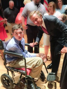 Aidan with Governor Haslam