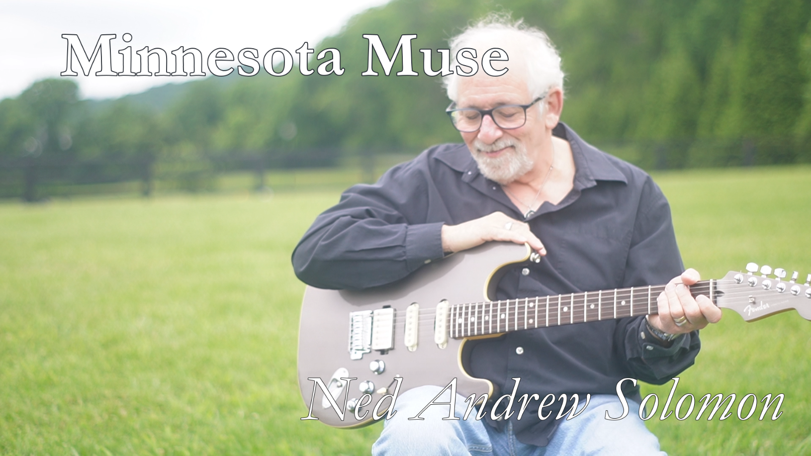 Minnesota Muse Thumbnail with Ned Andrew holding his Fender electric Guitar