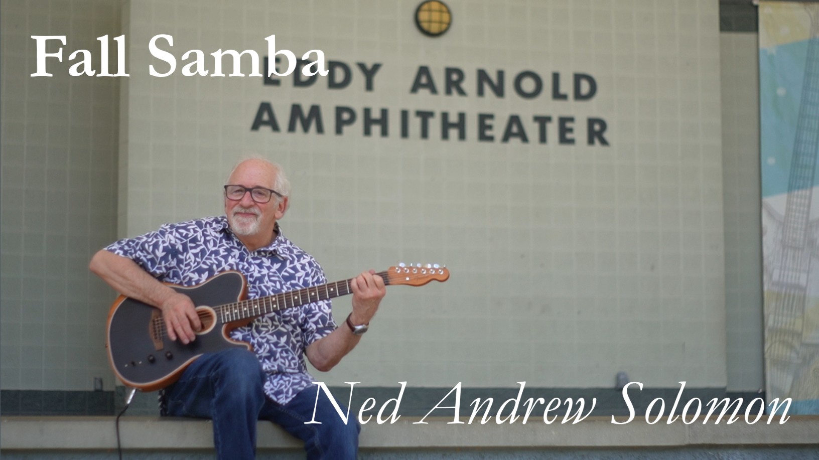 Fall Samba Thumbnail with Ned Andrew holding his Telecaster acoustic-electric Guitar